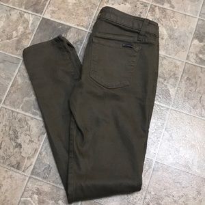 Size 6 Joes Brand Army Green Skinny Jeans